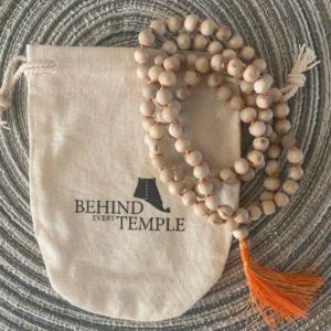 Tulsi mala - 7 mm in Orange Thread