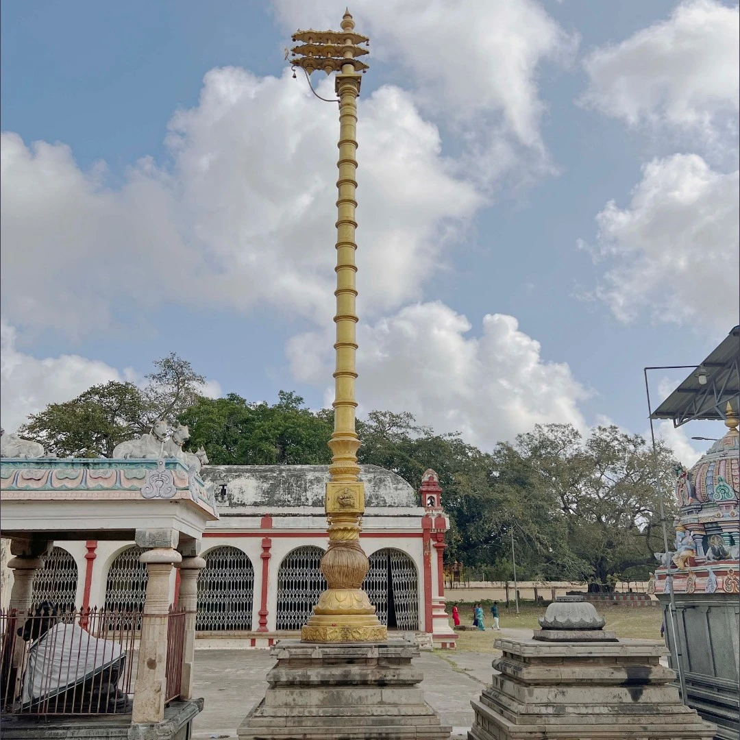 Dhavaj stambha temple flagpole